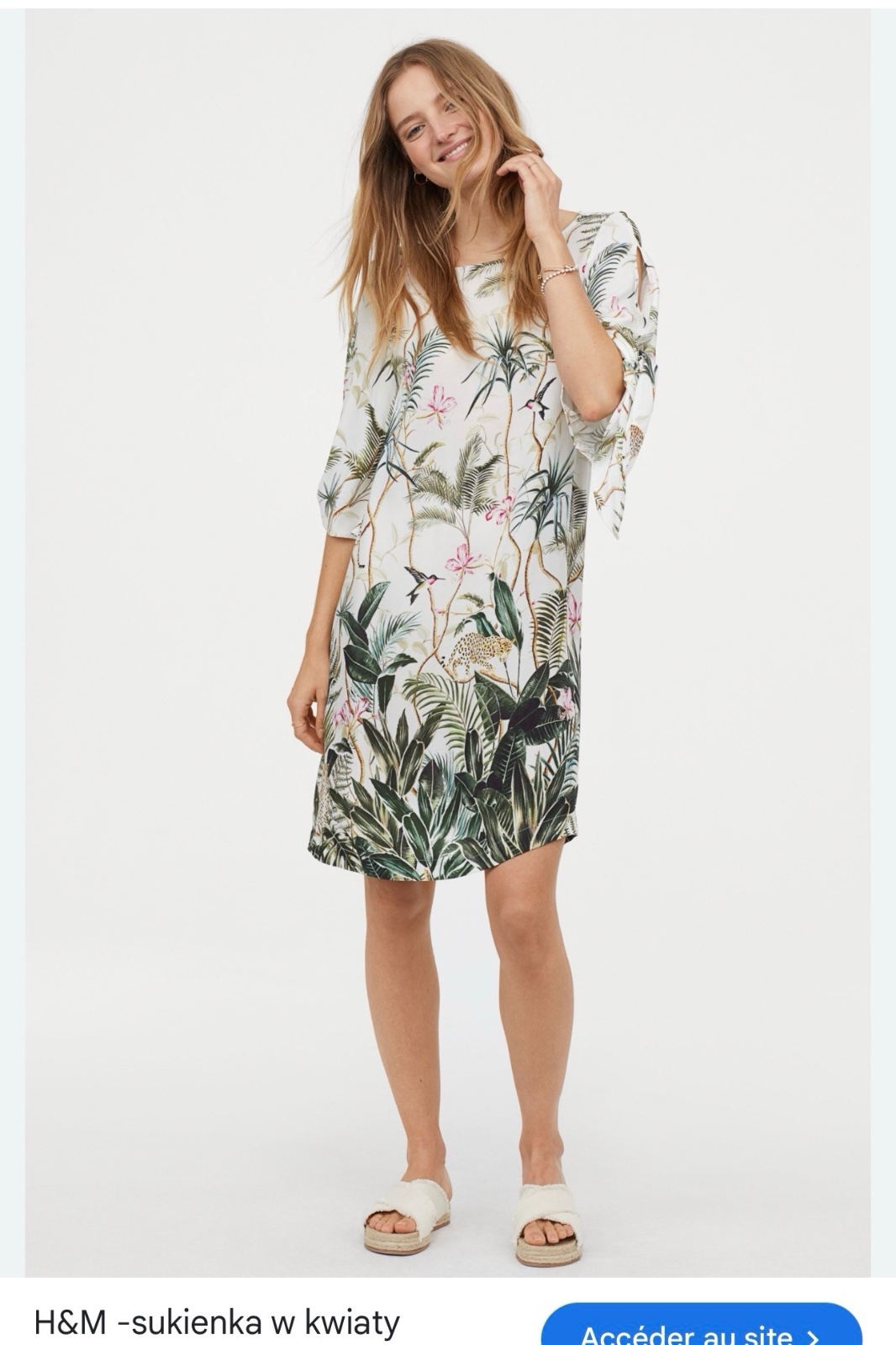 H&M robe tropical neuf