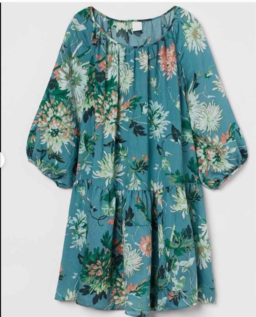 H&M robe  midi floral neuf