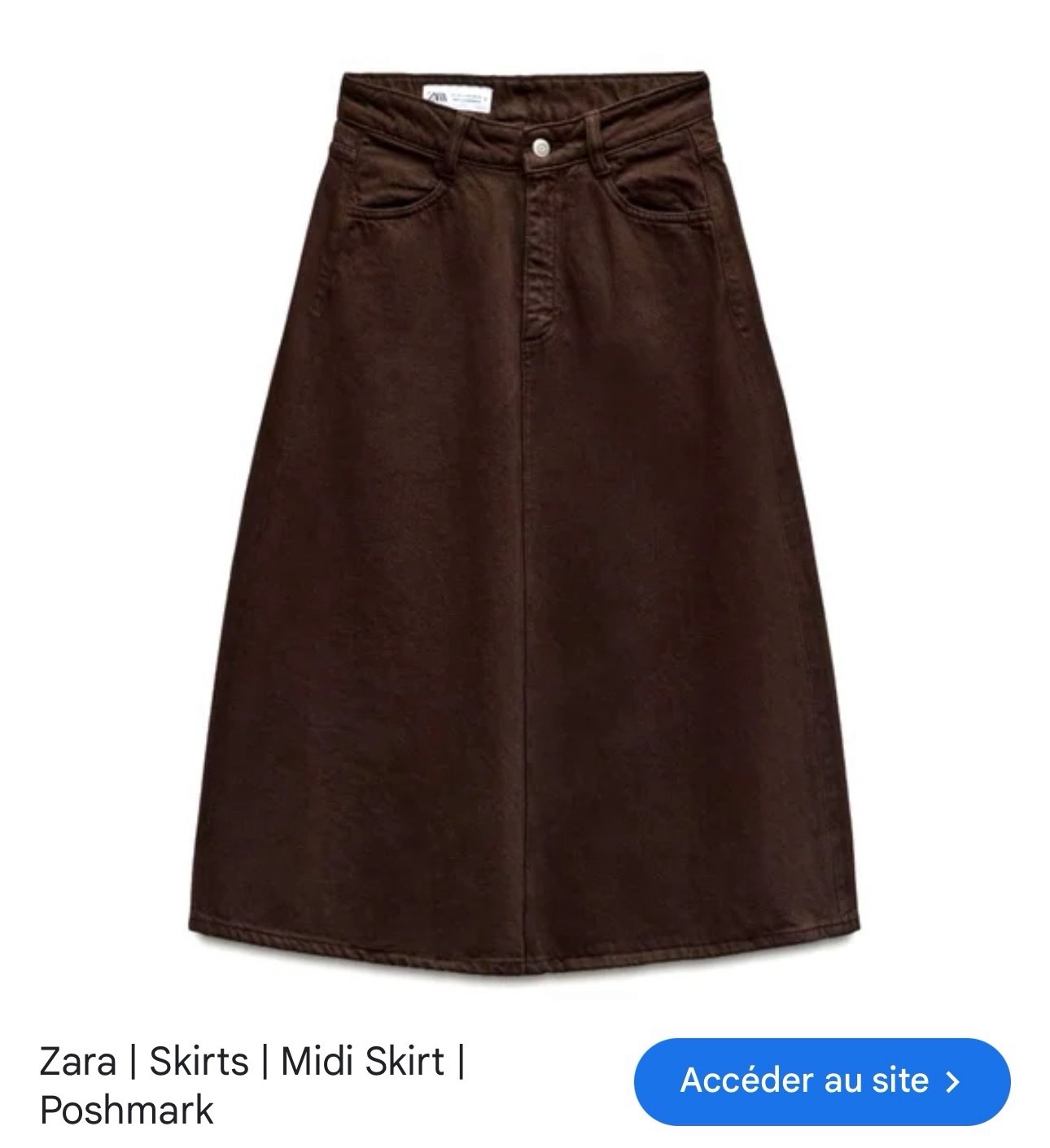 Zara jupe midi neuf