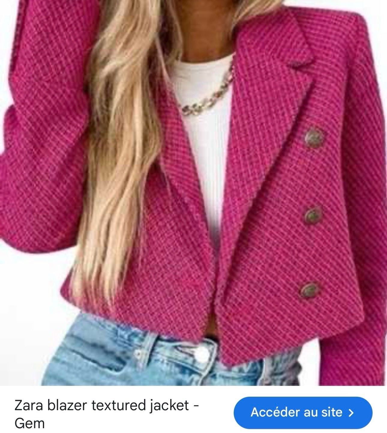 Zara blazer trop stylé neuf