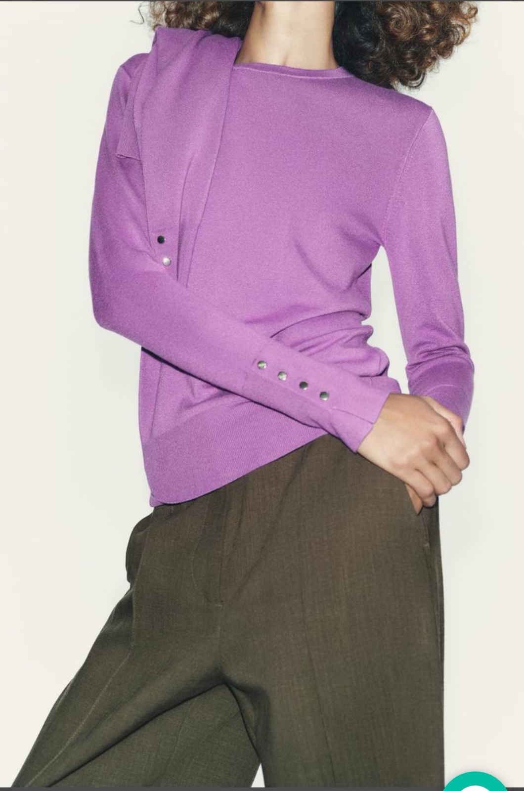 Zara pull a bouton neuf