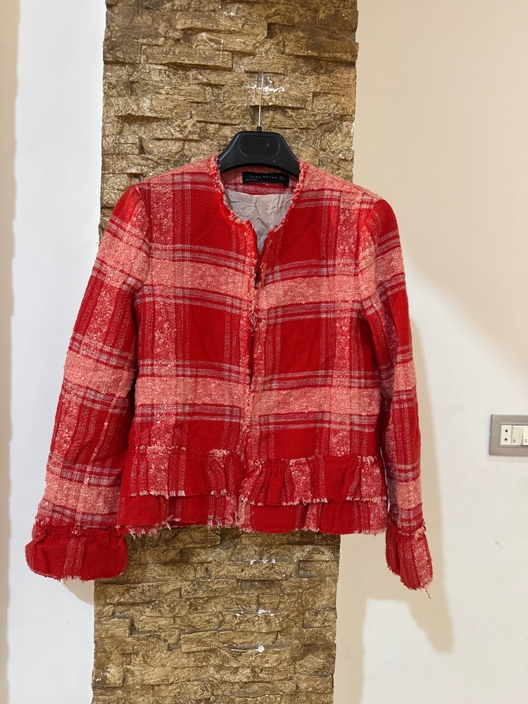 Zara blazer en twed a frange neuf