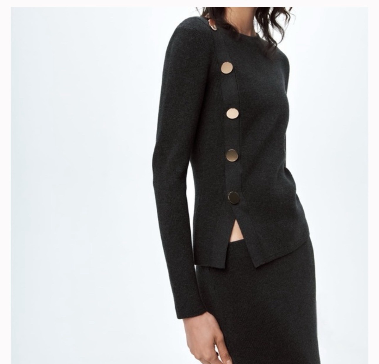 Zara pull  a bouton neuf