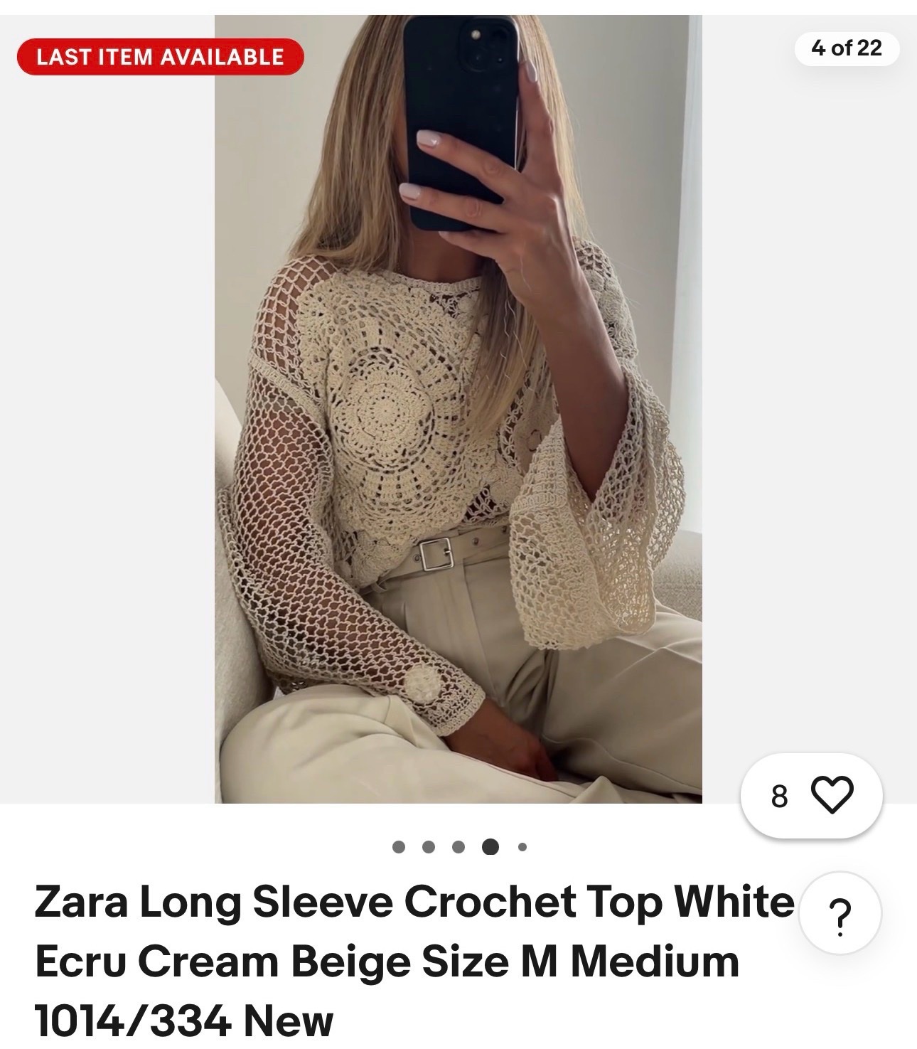 Zara en crochet neuf 