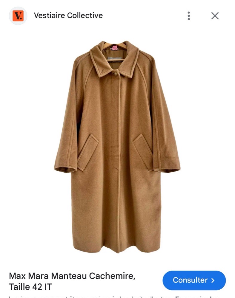 Maxmara manteau vierge laine  neuf