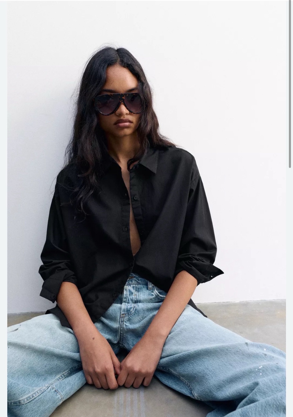 Zara chemise en popeline neuf