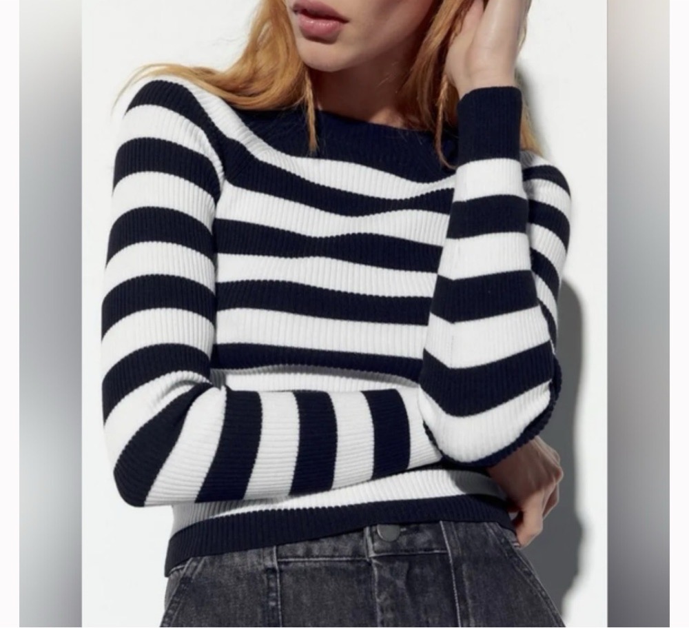 Zara rayé cotellé stylé neuf