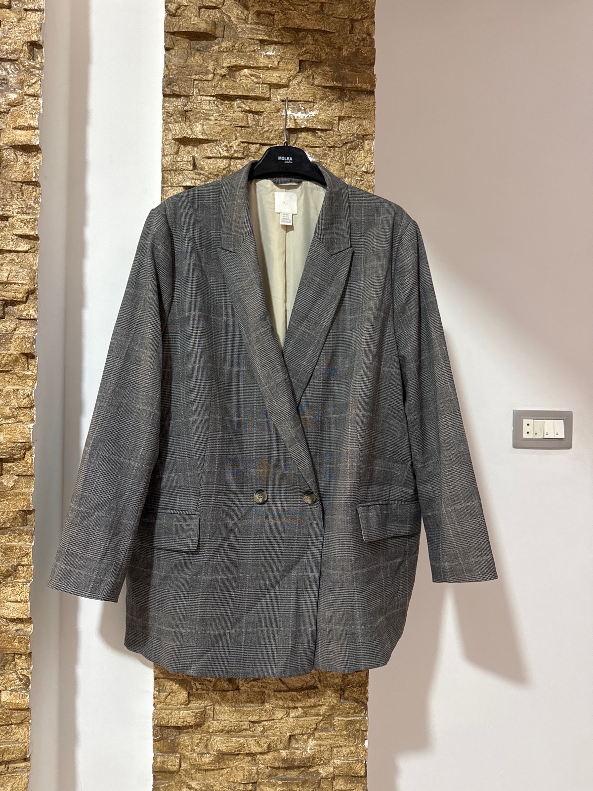 H&M blazer a carreaux neuf