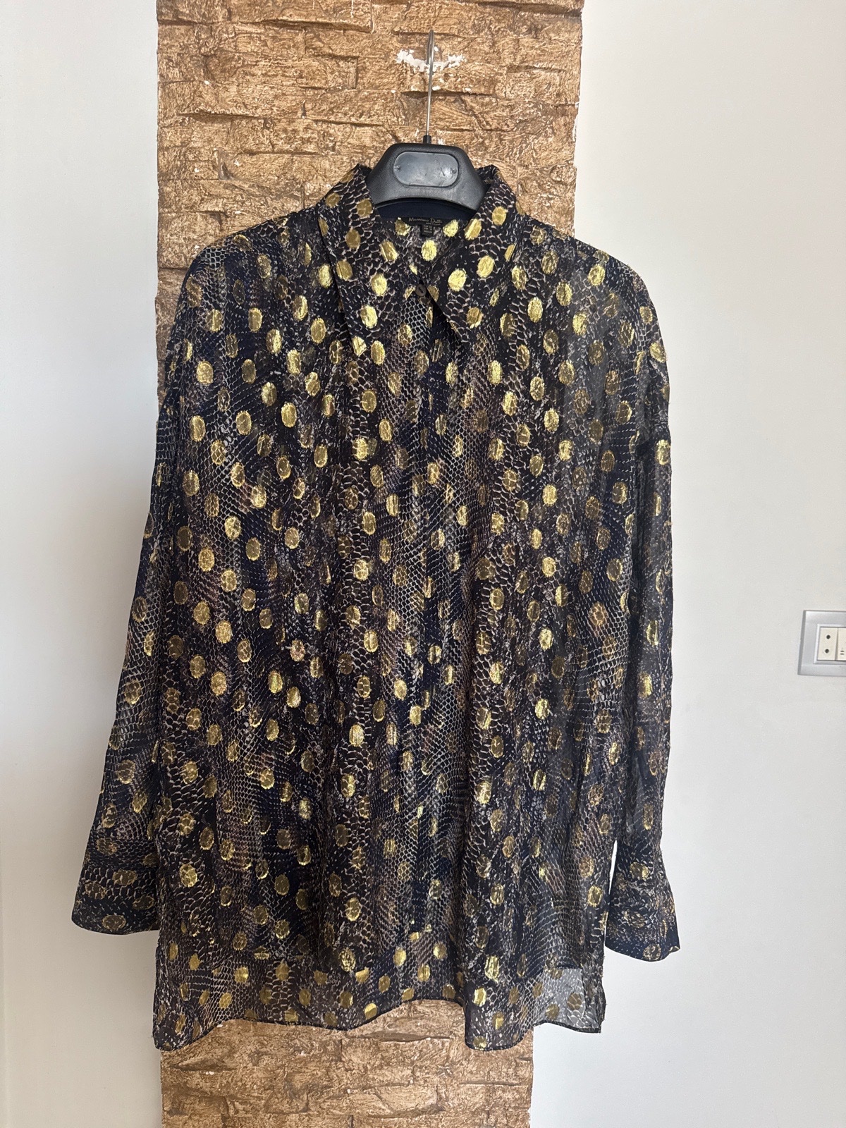Massimo Duitti chemise en soie neuf
