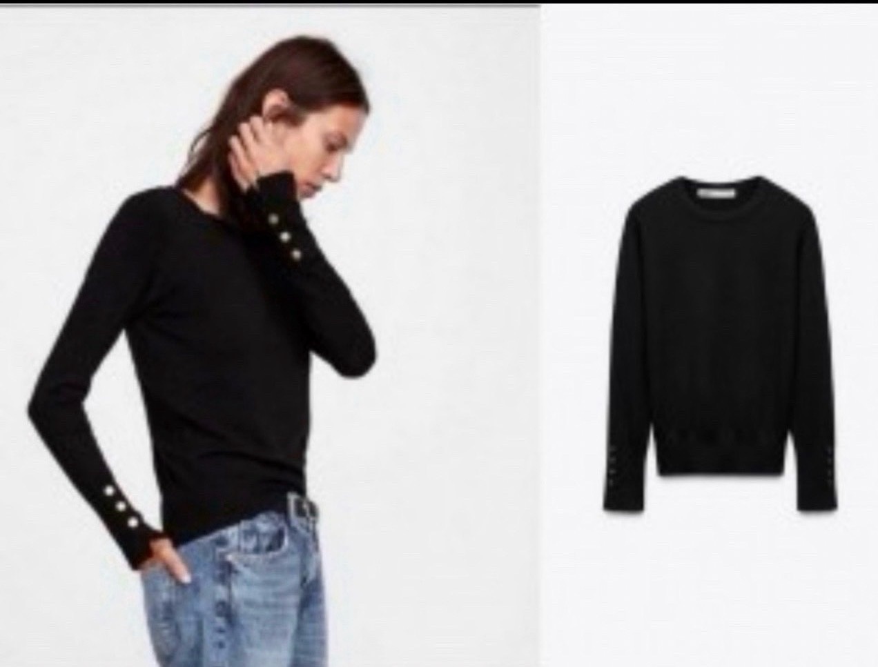 Zara pull a boutin neuf