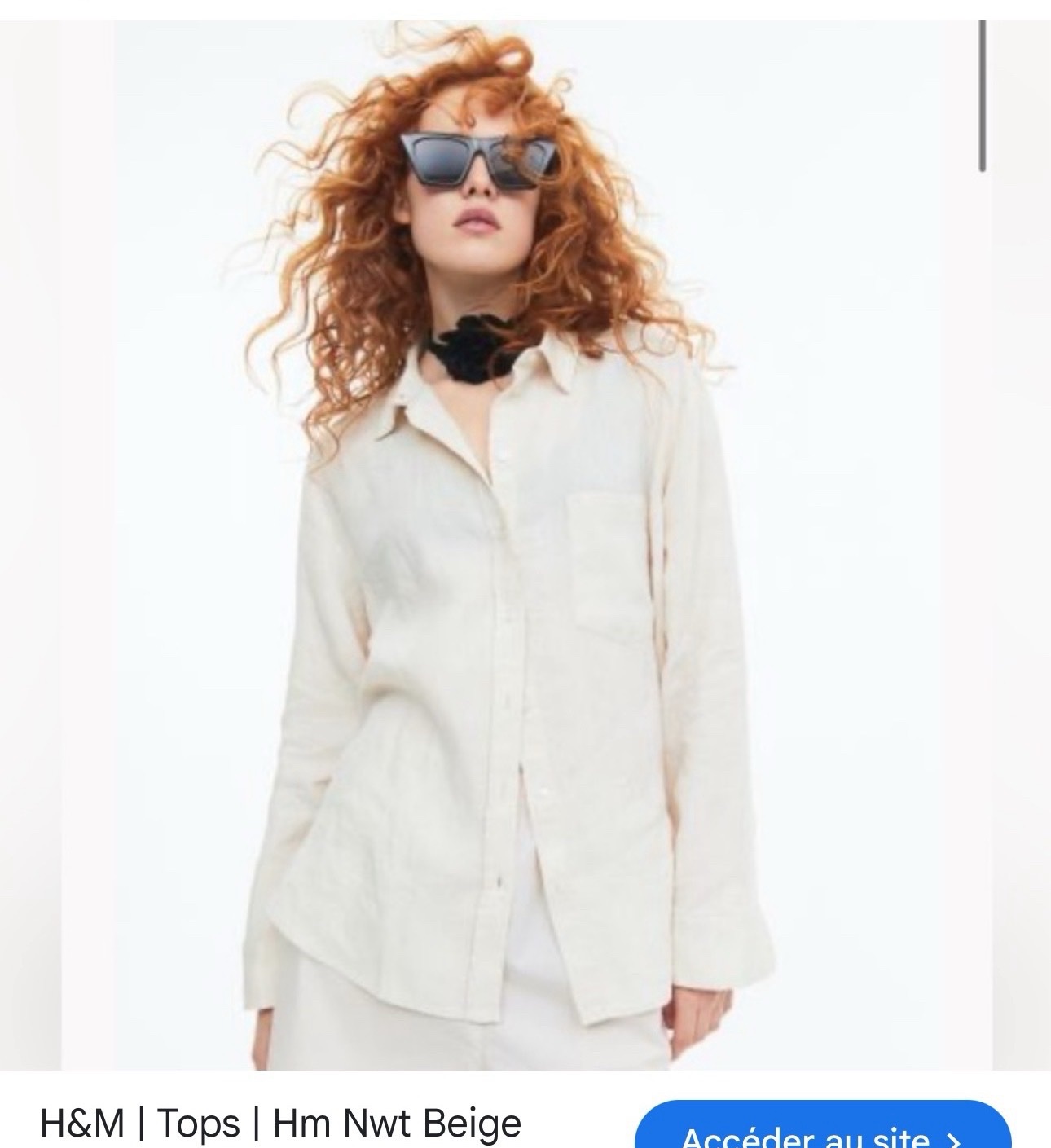 H&M chemise 9amraya neuf