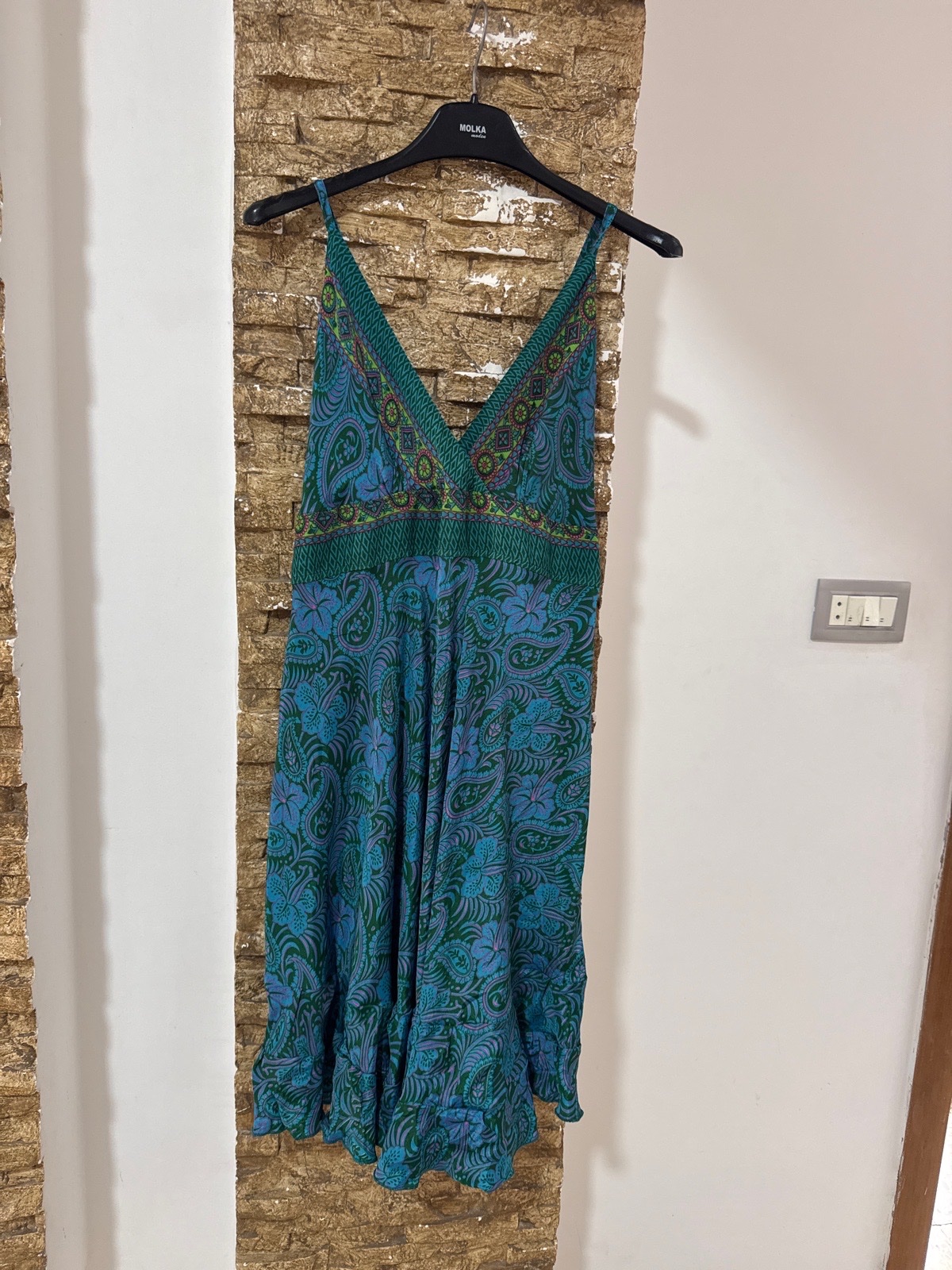 Antica sartoria robe en soie neuf