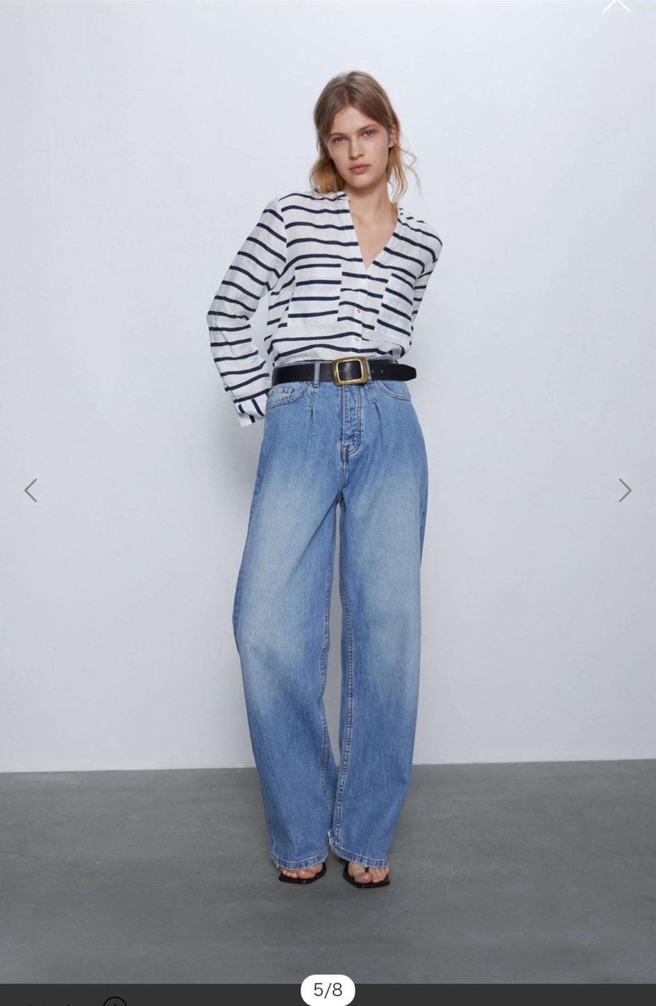 Zara chemise rayé  9amraya neuf