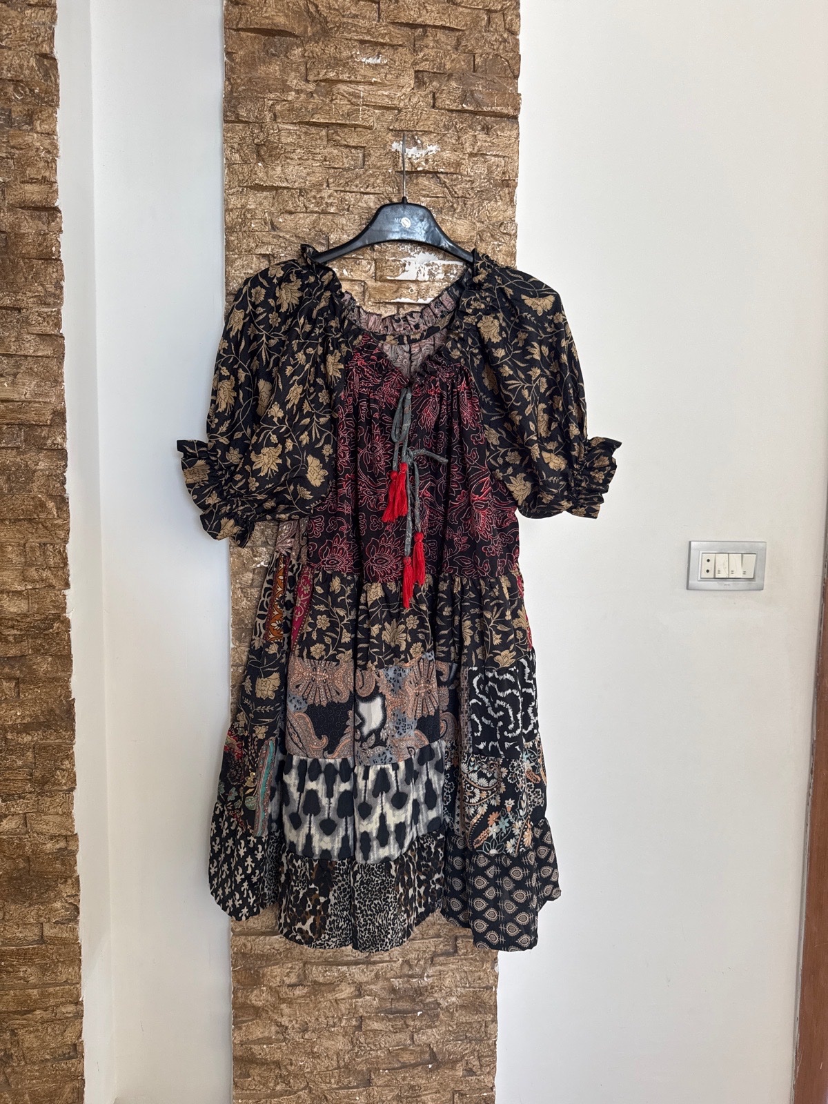 Robe booho en soie neuf