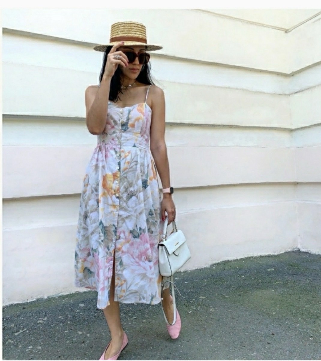 H&M midi dress 9amraya floral neuf