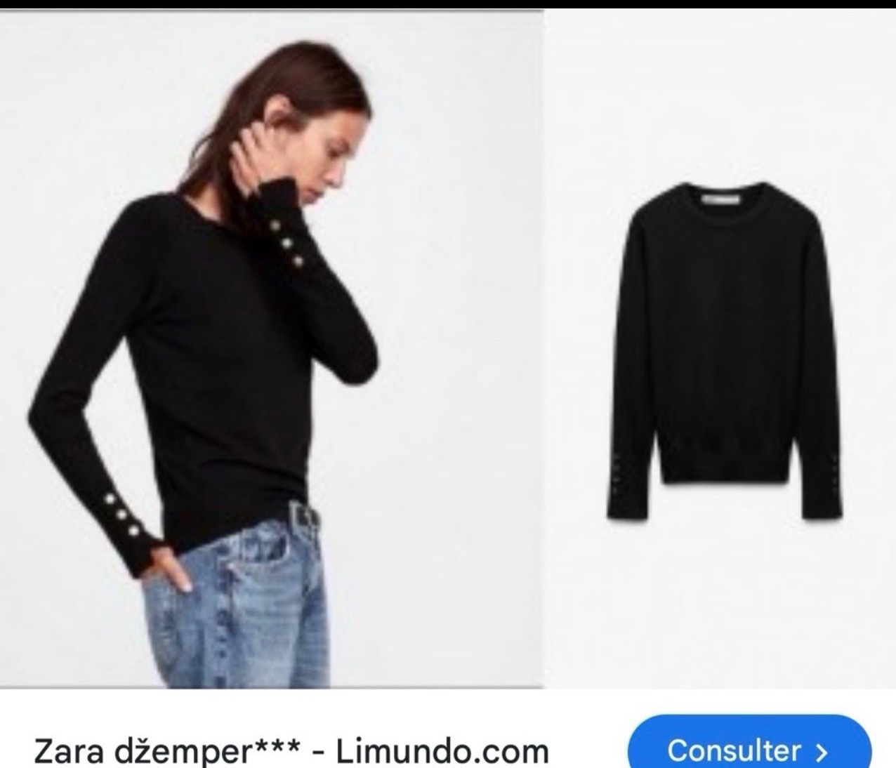 Zara pull a bouton neuf