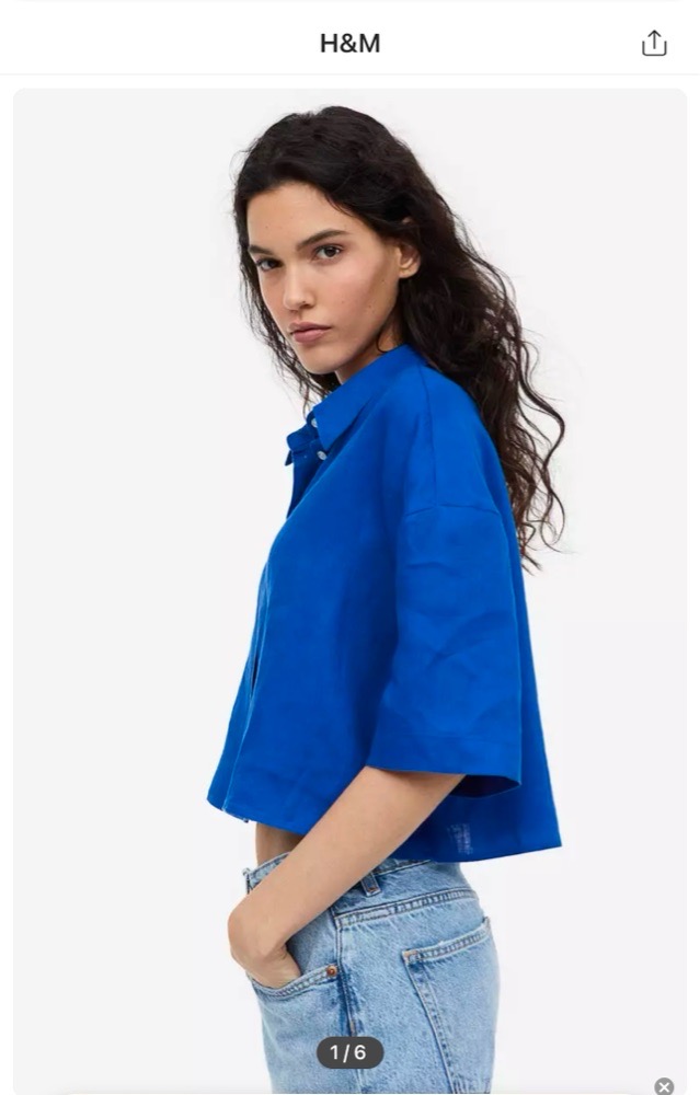 H&M chemise 9amraya over seize neuf