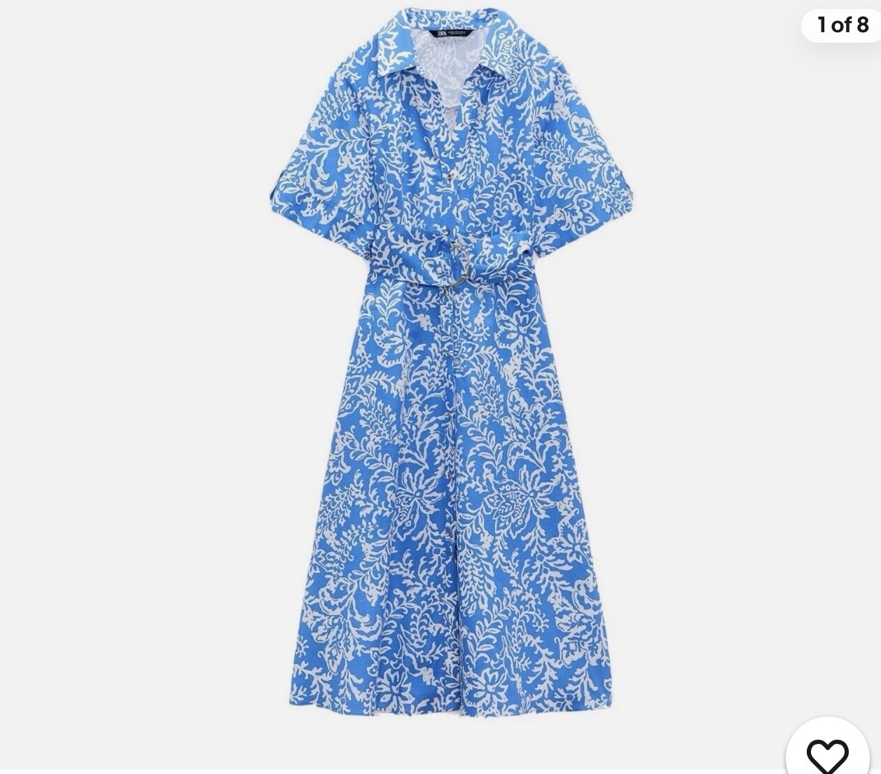 Zara midi dresse 9amraya ceinturé neuf
