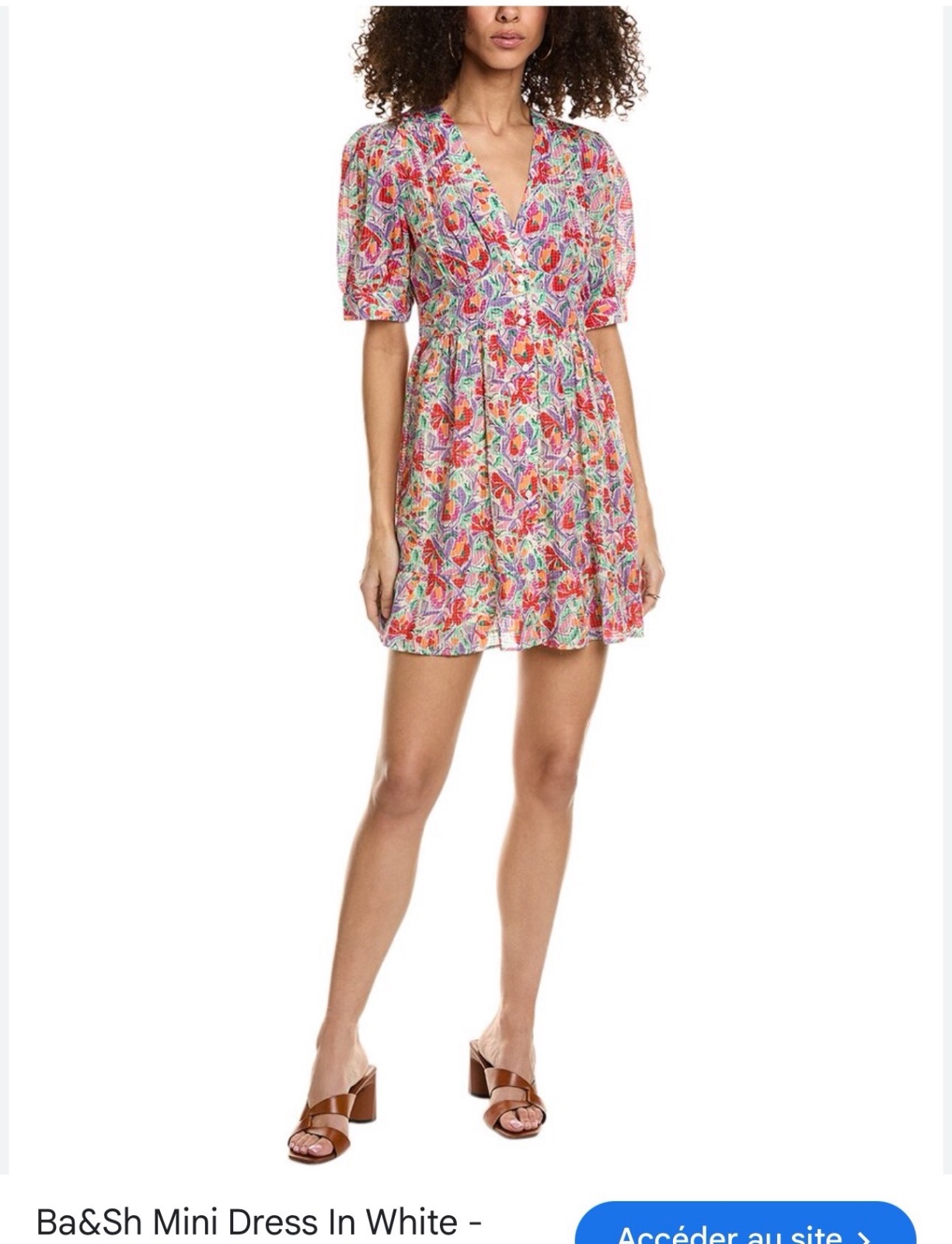 Ba&sh midi dresse floral neuf