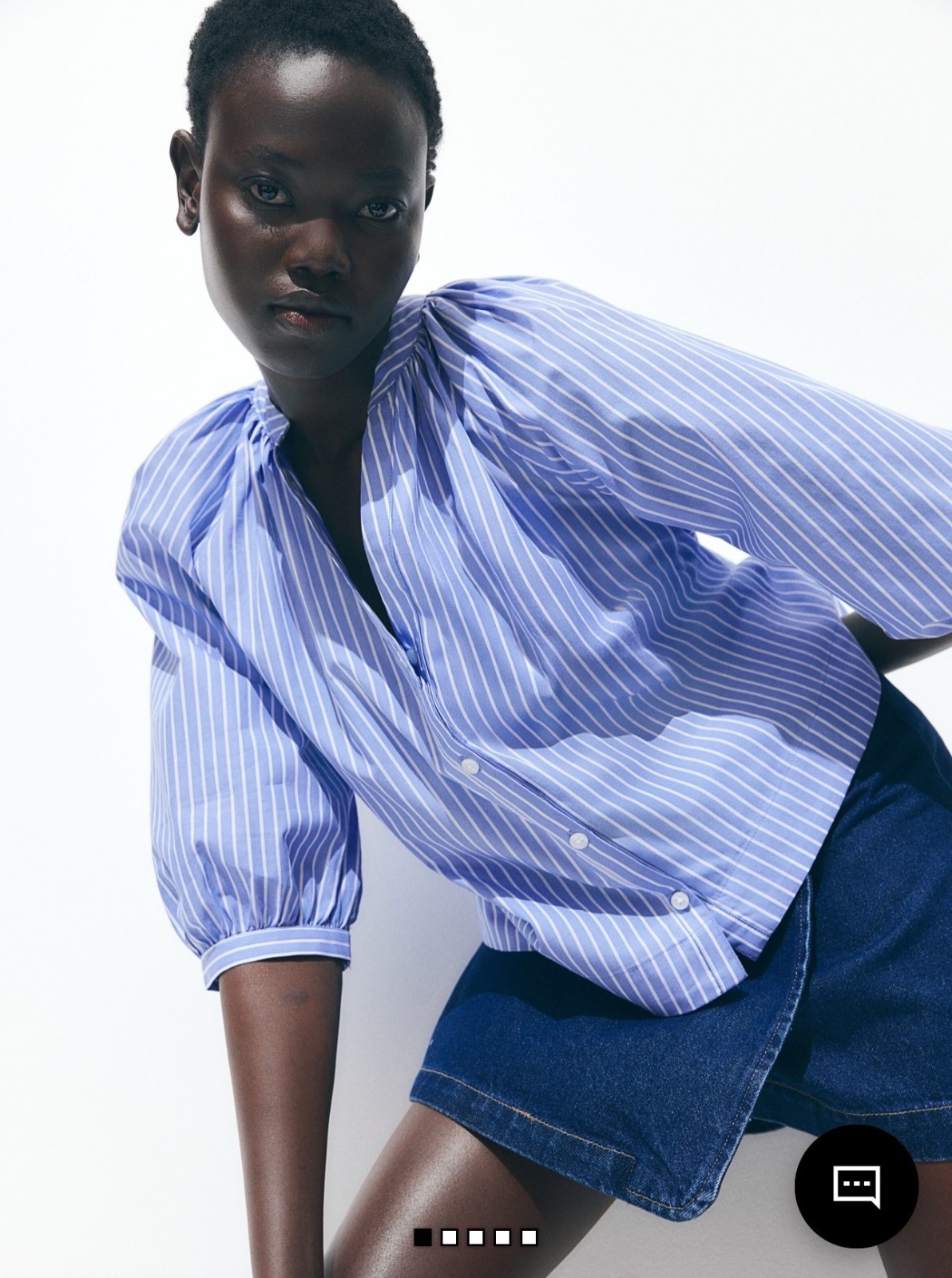 H&M chemise rayé over neuf