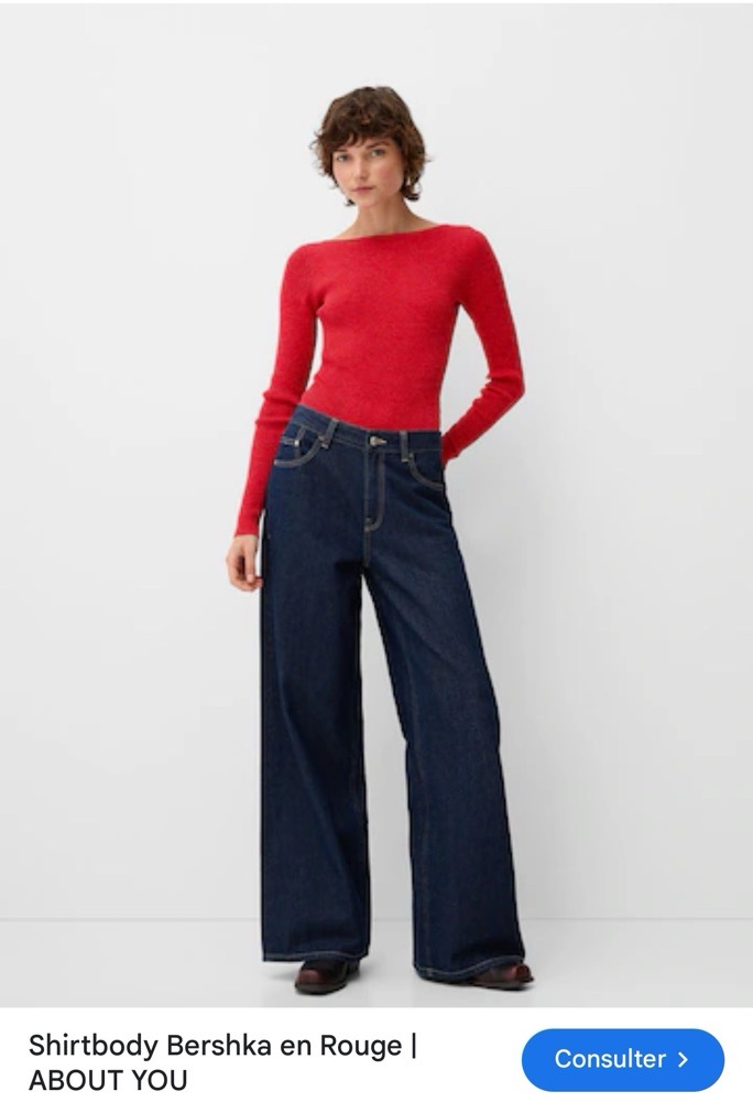 Bershka body cotéllé neuf