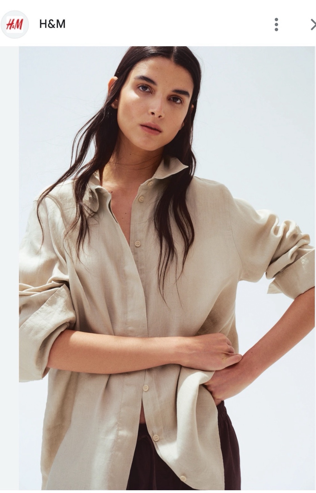H&M chemise over neuf