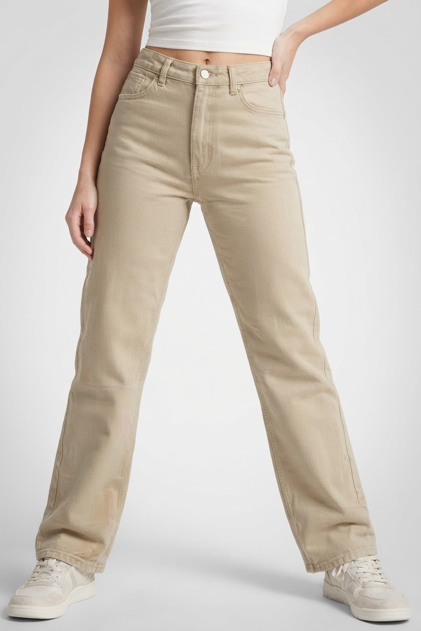 Jean beige h&m taille 32 pour fillette