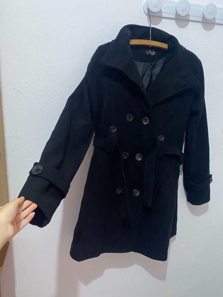 Manteau noir cachemire état neuf