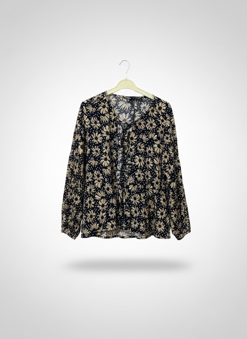 Chemise fluide fleurie zara taille M
