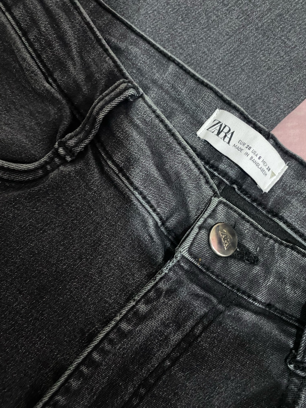 Skinny jeans zara super taille haute taille 38