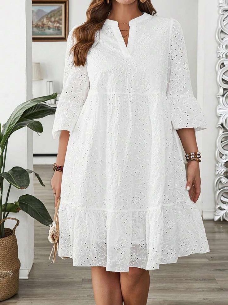 Robe broderie taille xs🤍🤍✨✨