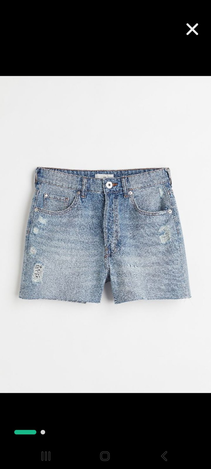 Short en denim H&M