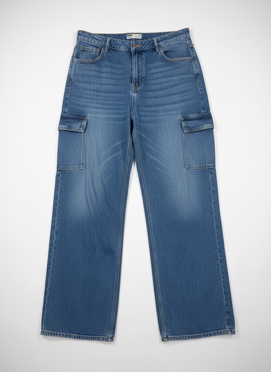 Jean cargo bleu 