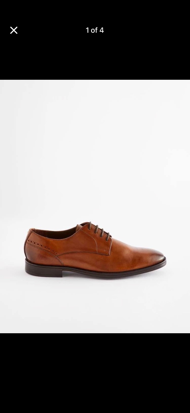 Chaussures Derby en cuir marron beige