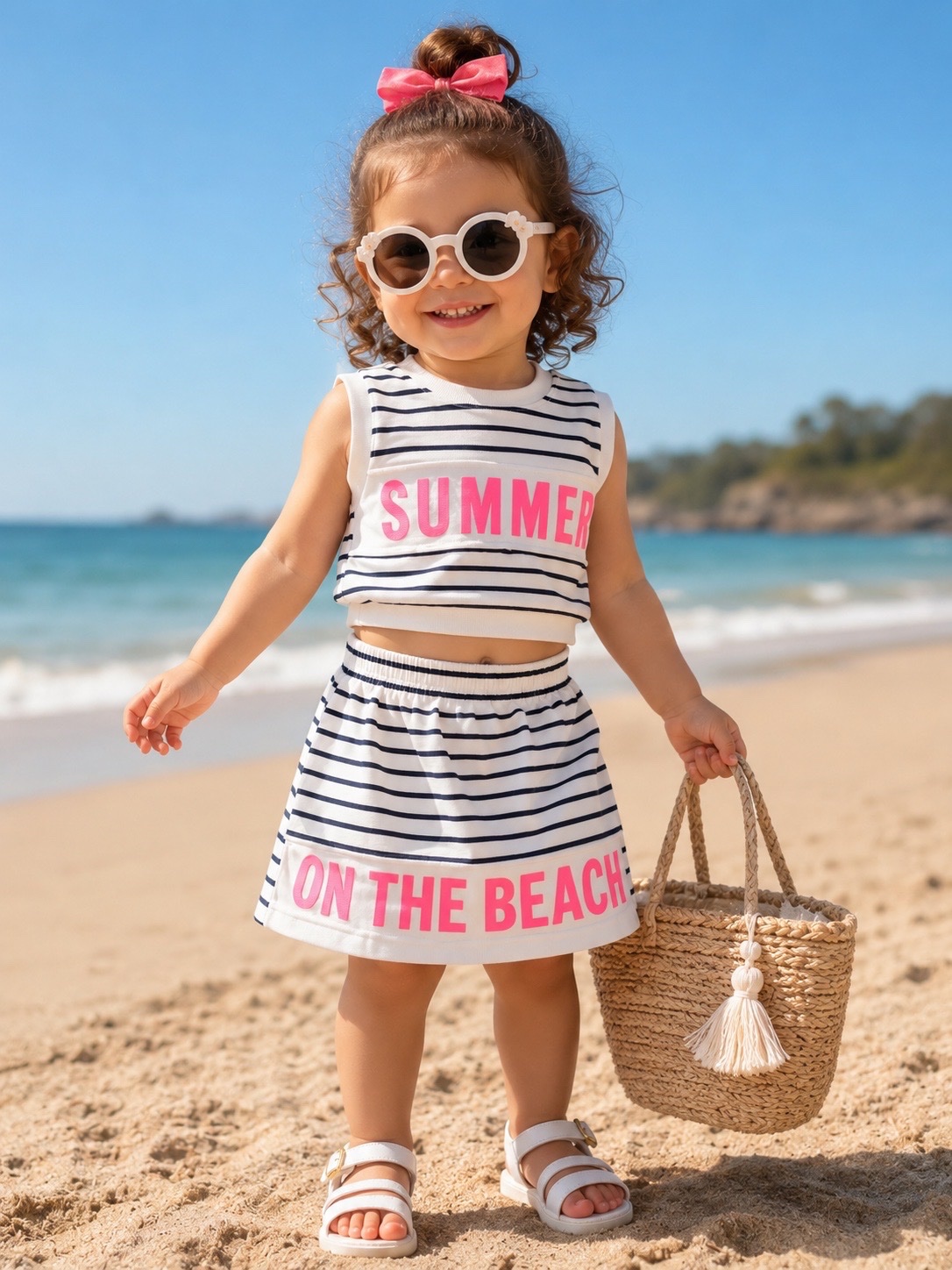 🌸 Ensemble de plage fille – 2 ans 🌸