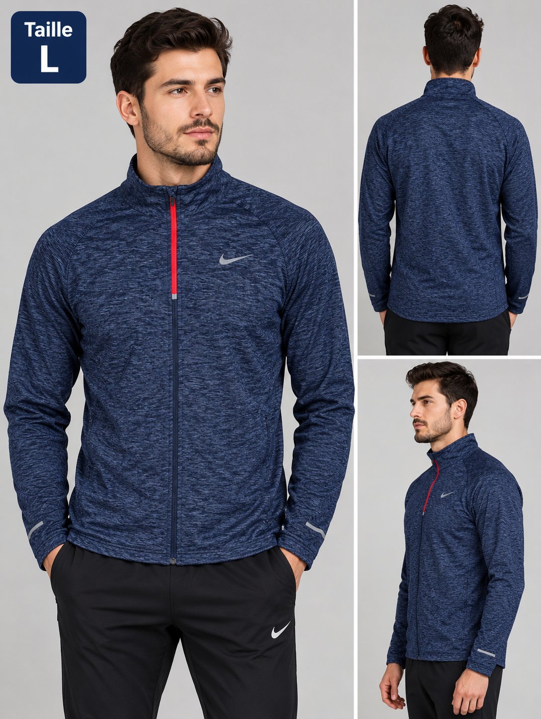 Veste homme Nike Running+t-shirt sport gratuit 