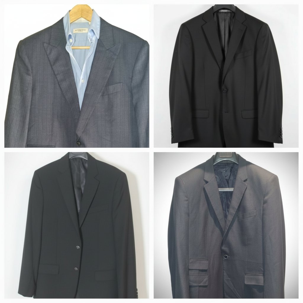LOT DE 4 VESTES/BLAZERS : HUGO BOSS + CANALI + ZANETTI + MICHAEL KORS
