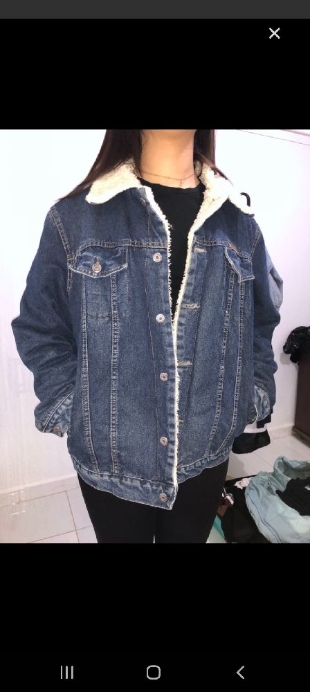 Veste jean oversized 