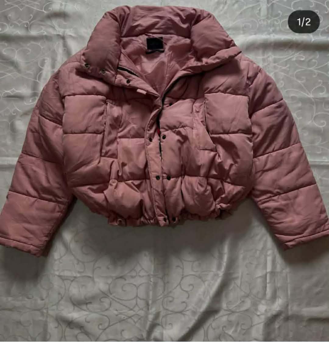 Manteau rose taille m