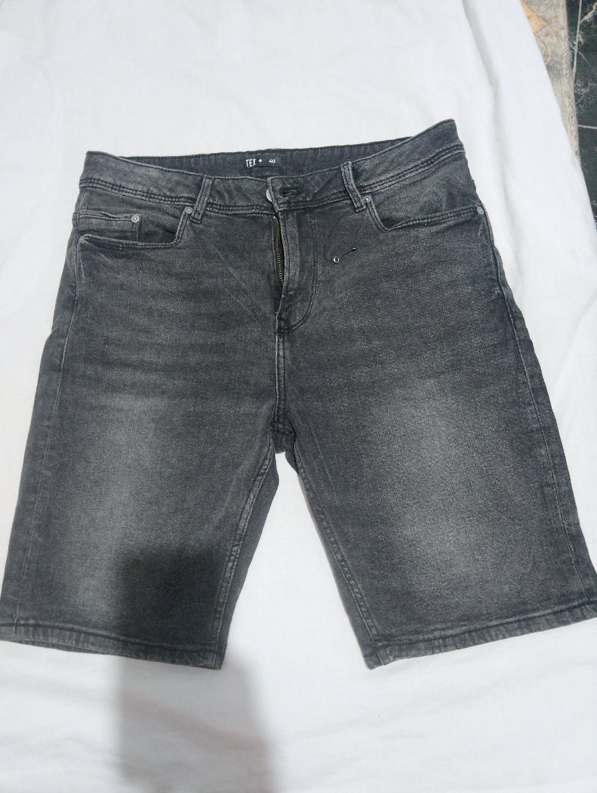 Short noir jean 
