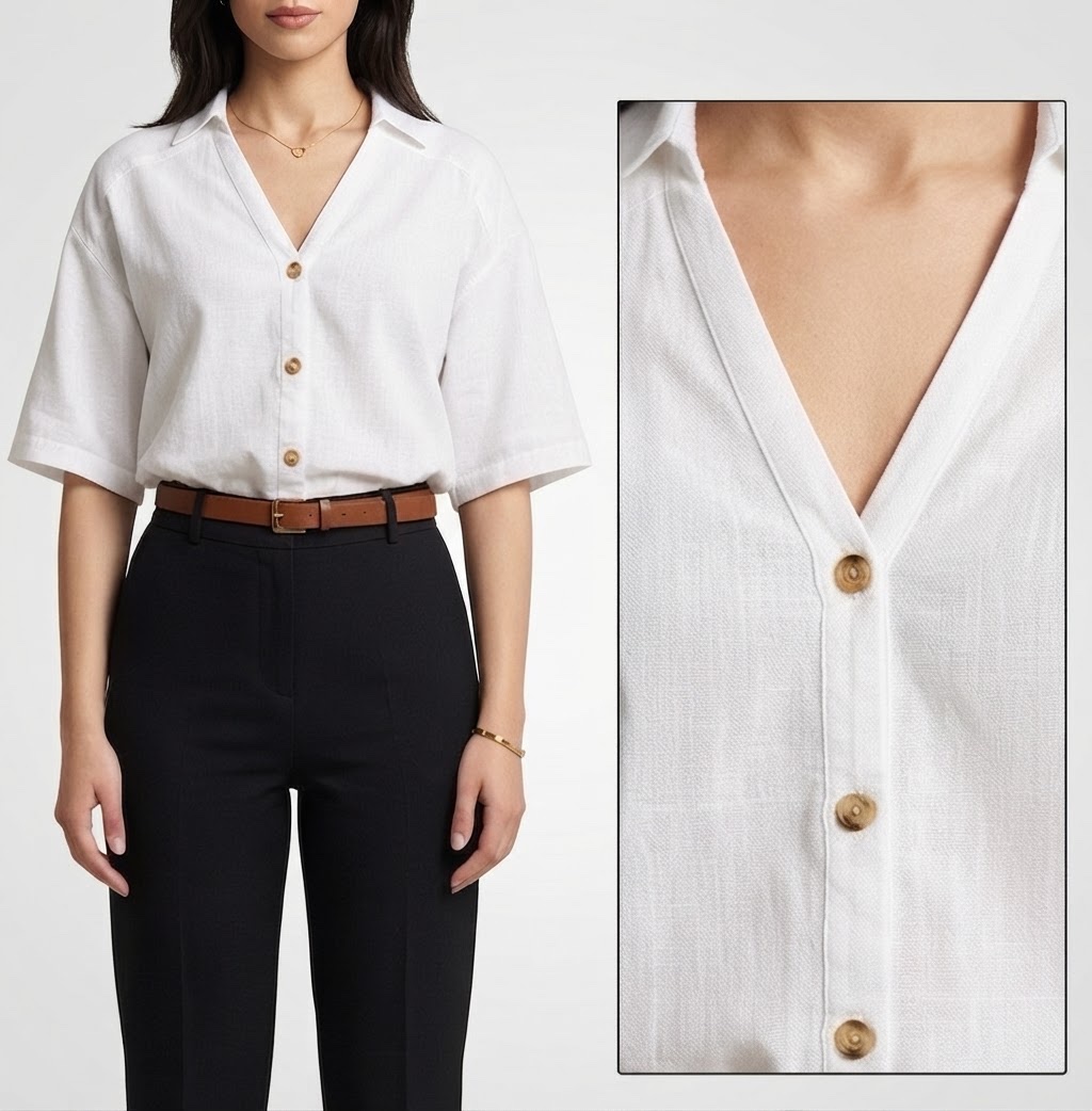 Chemise blanche style été / casual