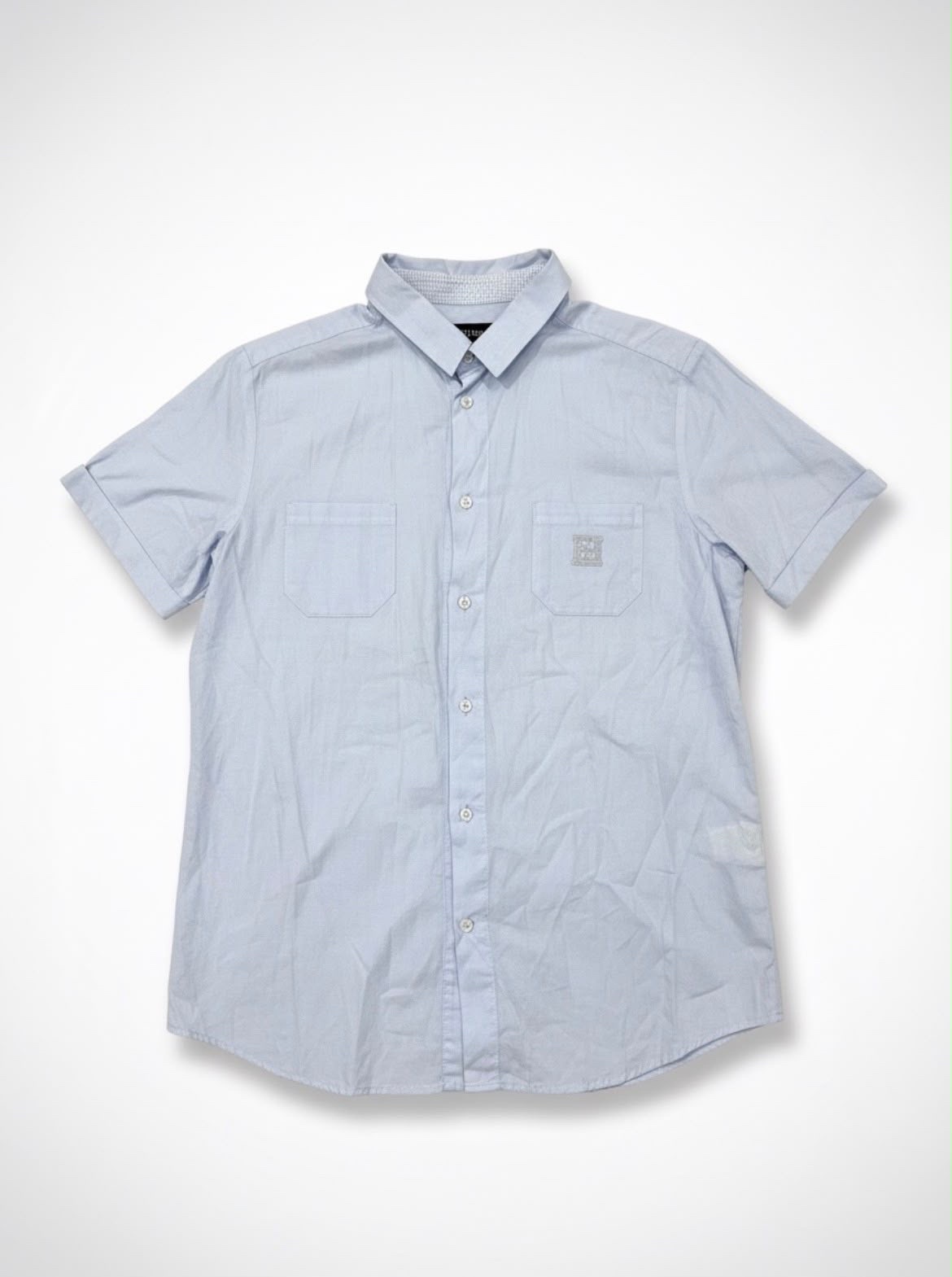 Chemise fendi bleu ciel demi manche pour enfant 