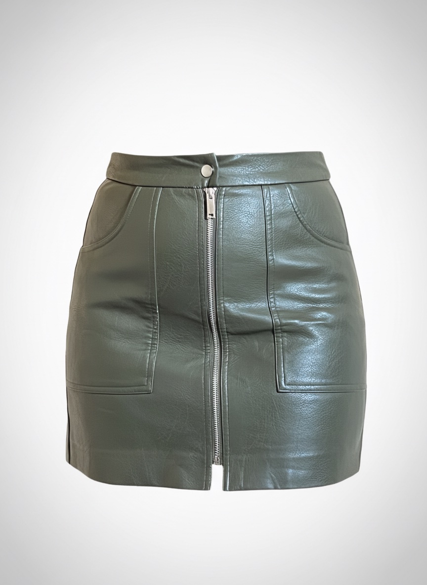 Jupe cuir de la marque stradivarius 