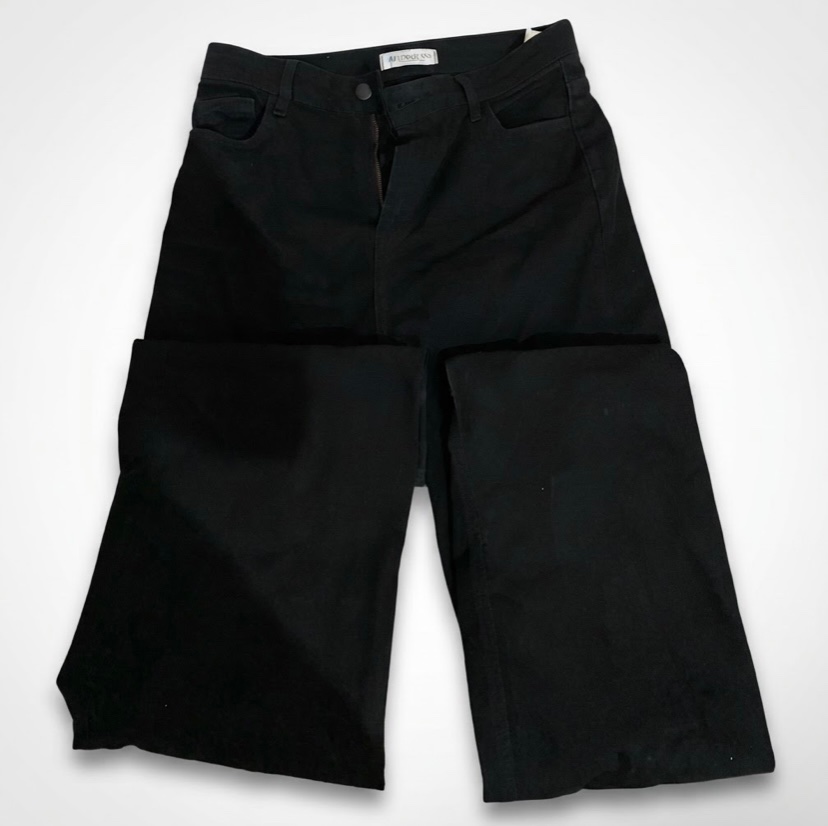 Wide leg black jeans 