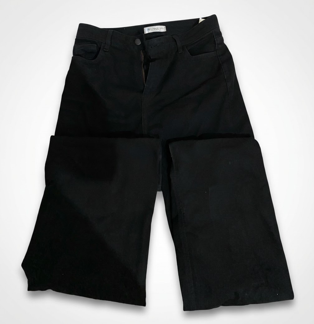 Wide-leg jeans noir 