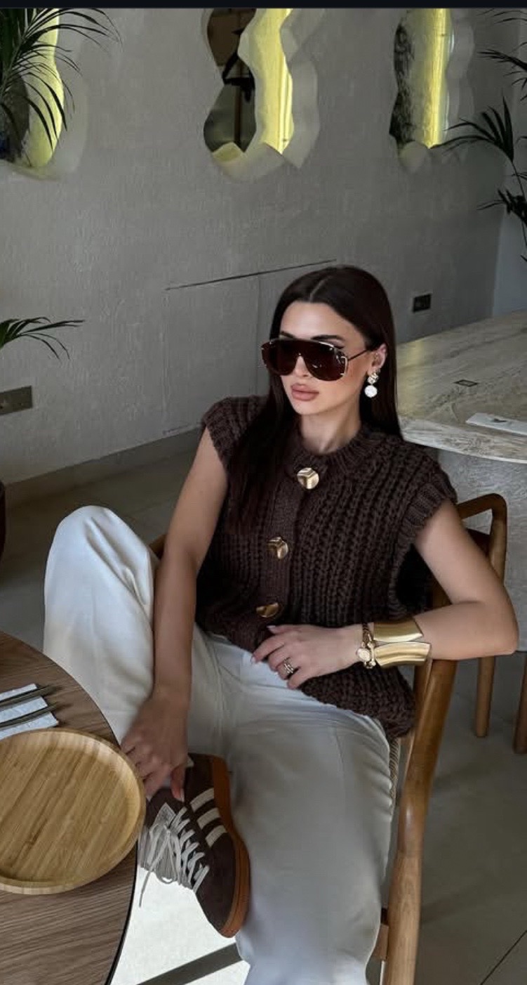 Gilet en marron 