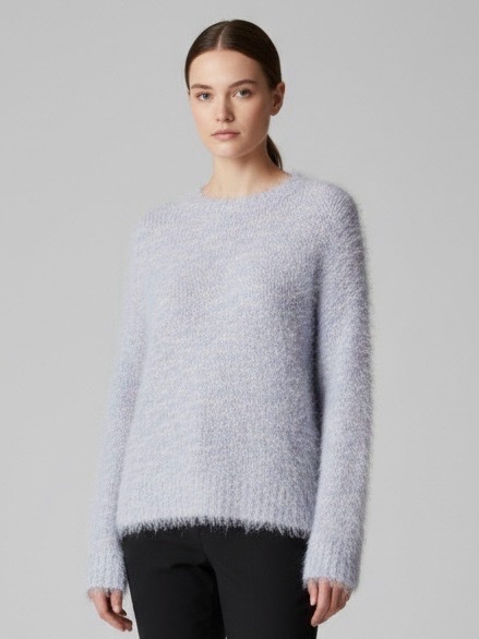 Pull Doux Moelleux Mauve Janina T42 - État Neuf