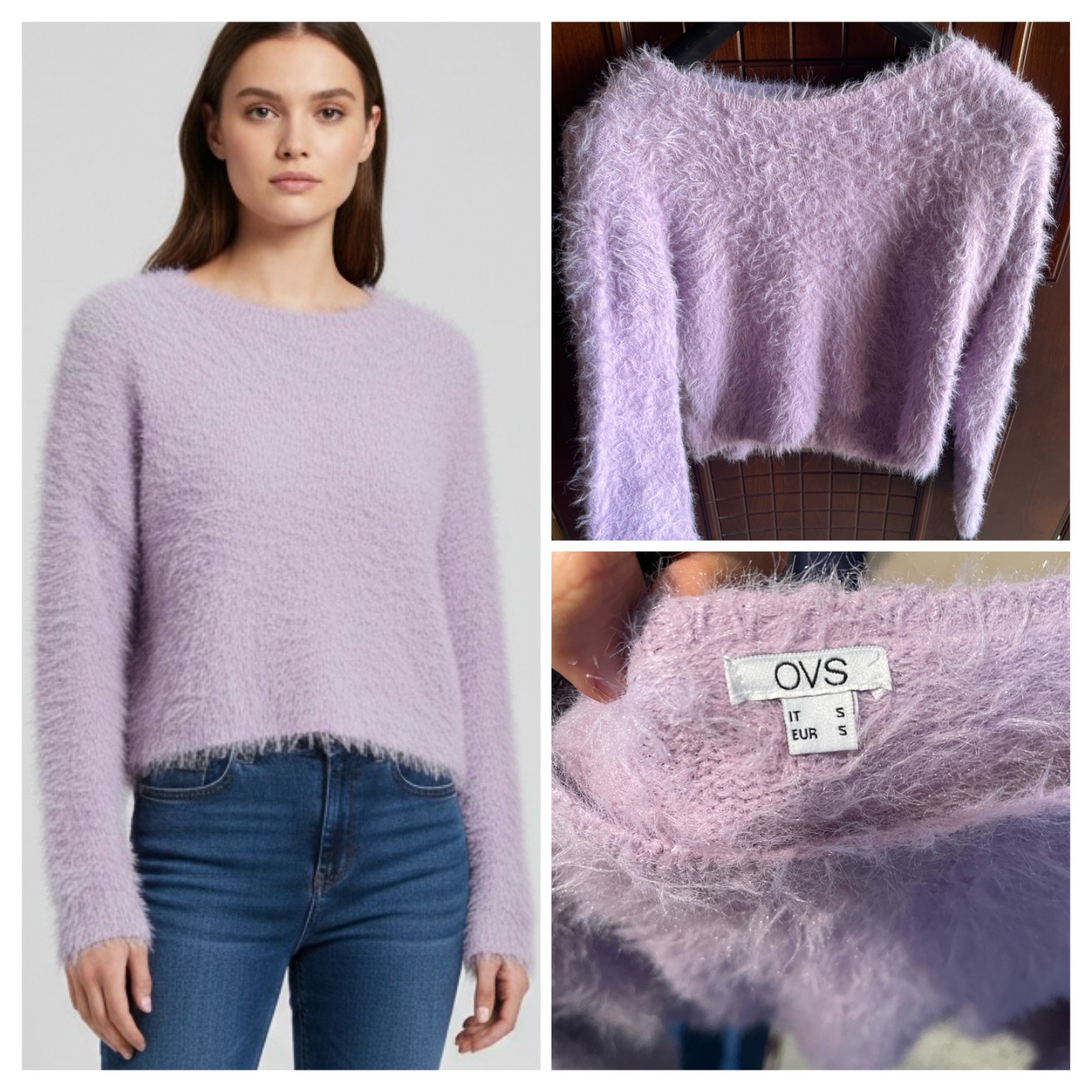 Magnifique pull doudou lilas OVS – Taille S 🌺🌺