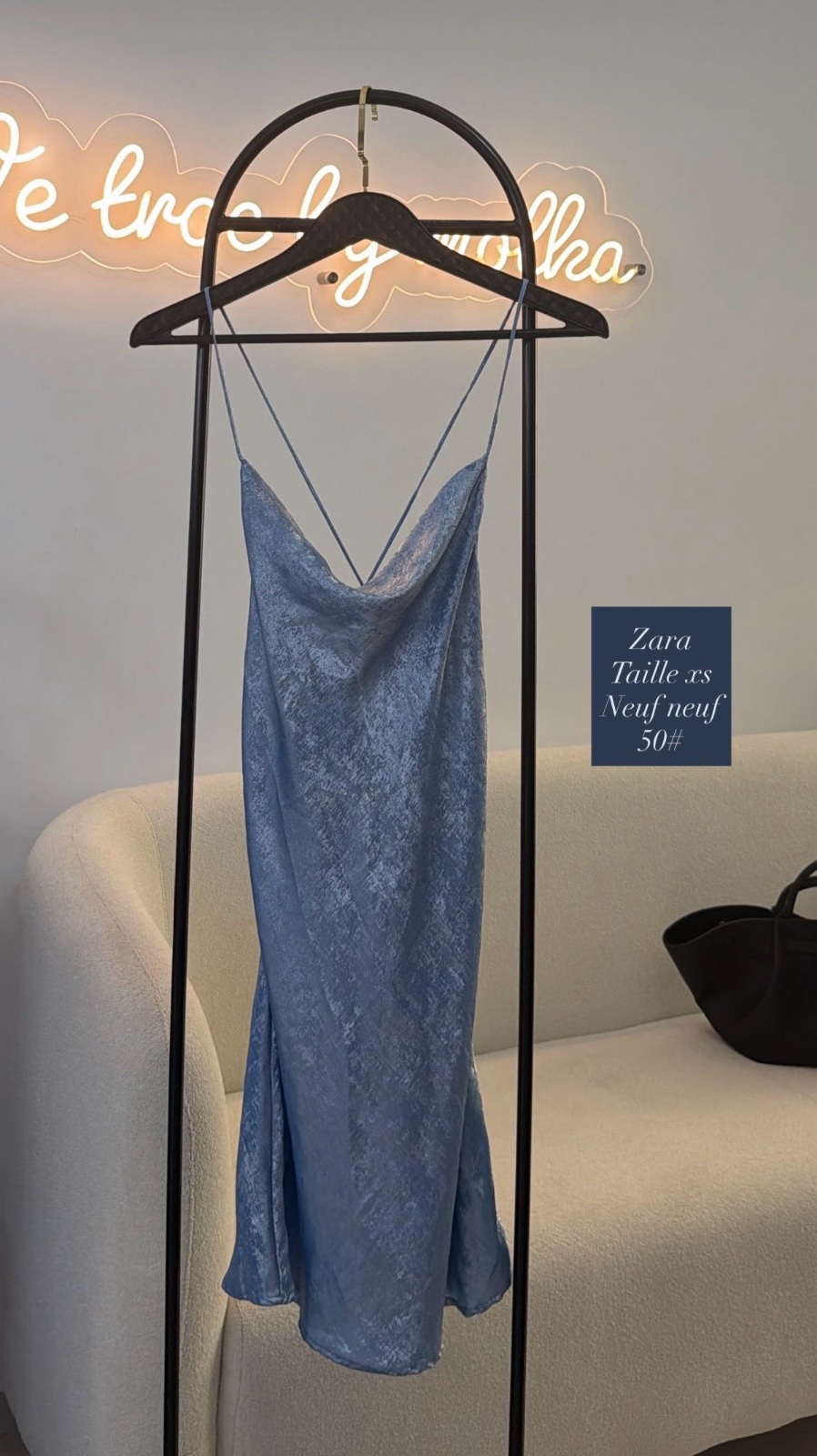 Robe bleu zara