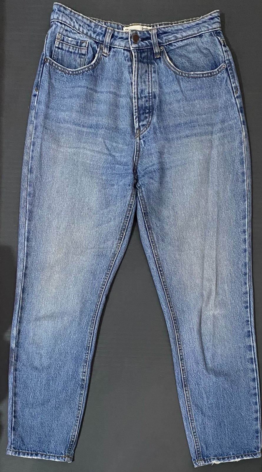 Stradivarius Button Fly Mom Jean 